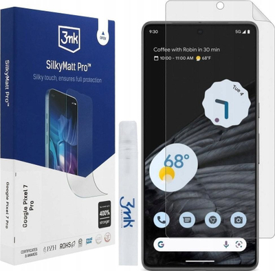 Folje mbrojtëse ekrani 3mk SilkyMatt Pro për Google Pixel 7 Pro, mat, prekje e butë, transparente