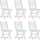 Set jastëkësh për karrige kopshti TOLVE, 6 copë, 39 x 31 cm, mente