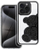 Futrollë telefoni OEM TEDDY BEAR për iPhone 17 Pro Max, PU TPU, e zezë
