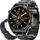Smartwatch Gravity GT13, me ekran të zgjuar, që mban mend aktivitetin, i zi