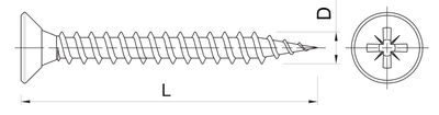 Kunjat universalë Rawlplug 4ALL 8x40mm me vidha 5x60mm, 50 copë
