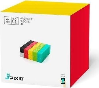 Lodër ndërtimi PIXIO blloqe magnetike 50, blloqe magnetike, aplikacion falas