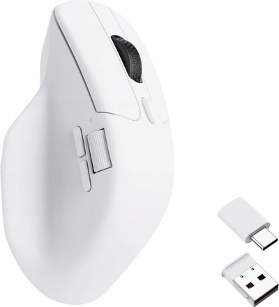 Maus wireless Keychron M6, ergonomik, i bardhë