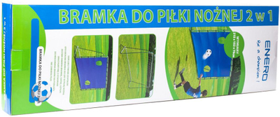 Gol futbolli me një rrjetë dhe një shënjestër gjuajtjeje ENERO (215x152x76cm)