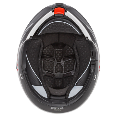Kaskë moto CASSIDA Modulo 2.1 Compass, touring, Pinlock ready, e bardhë perlë e zezë e kuqe argjend