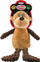 Lodër pelushi për qen Aqua Nova Dog Life Style Monkey Grizzly, me fishkëllimë, me shumë ngjyra