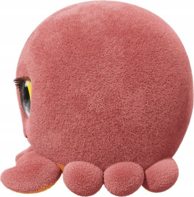 Figurinë lodër Flockies Red Crab, seri 2, gaforre e kuqe