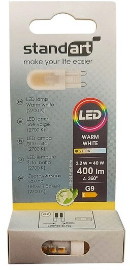 Llambë LED Standart G9, 3.2W, 2700K