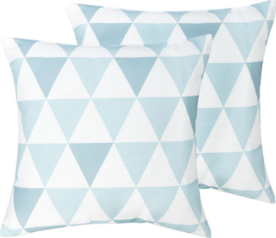 Set jastëkësh kopshti TRIFOS, 2 copë, 40x40 cm, gjeometrik blu