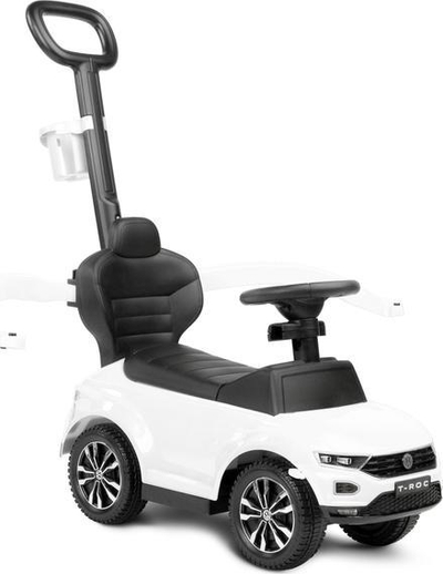 Makina lodër Toyz Volkswagen T-Roc Ride-on, dorezë shtytëse, 12–36 muaj, e bardhë