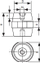 Izolator mbështetës NN M4 25mm IWN (R32RZ-06010100031)