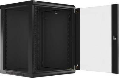 Lanberg WF01-6615-10B 19" Ѕиден Rack Кабинет, 15U, 600x600 mm, Црн