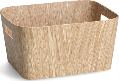 Kuti ruajtëse Zeller Wood, karton i fortë, 30.5x22.9x15.2 cm, ngjyrë druri natyrale