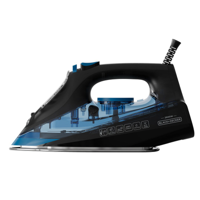 Presa me avull Black and Decker, 2600W, pllaka qeramike, e bardhë