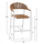 Stool bar alumini HM5788.01, bardhë/ bezhë
