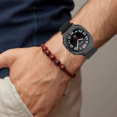 Rrip ore Tech-Protect Milaneseband për Galaxy Watch Ultra 47mm, çelik inox, starlight