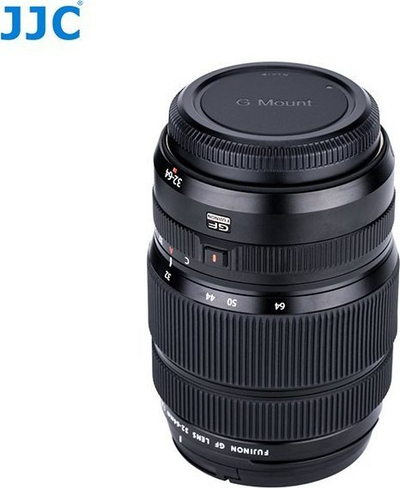 Kapak trupi dhe lente JJC për kamera Fuji G Mount, komplet 2 pjesë, i zi