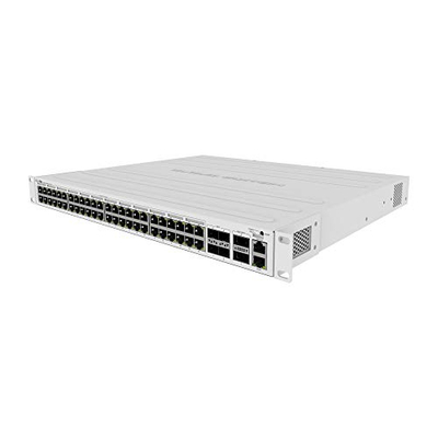 Switch rrjeti Mikrotik CRS354-48P-4S+2Q+RM, 48x Gigabit, PoE, 1U, i bardhë