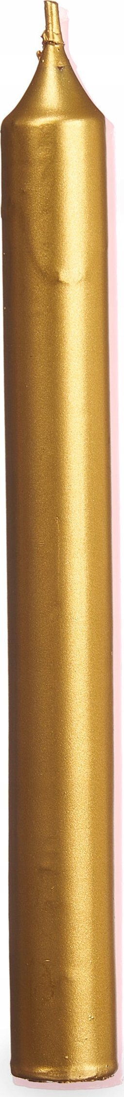 Set qirinj dekorativë Acorde Candela Golden, 8 copë, ngjyrë ari