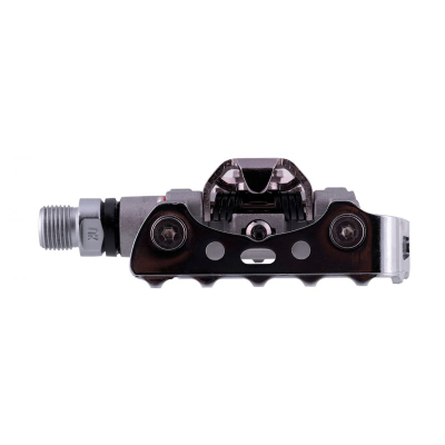 Pedale biçiklete Shimano SPD PD-M324, alumini, sistem SPD, argjendtë