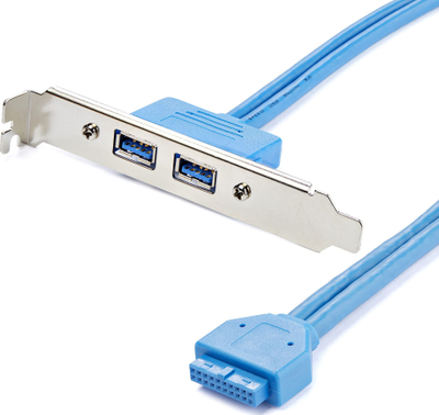 Adapter sloti StarTech.com, 2 porta USB 3.0 A, panel i pasëm
