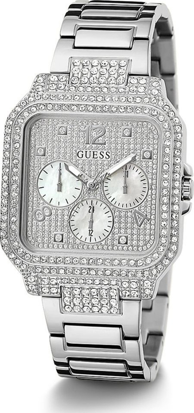 Orë dore Guess GW0472L1 për gra, çelik inox, cubic zirconia, argjendi