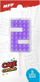 Qiri numër 2 Block Candle, për tortë, vjollcë