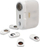 Kufje wireless Wekome S28 Pop Digital, Bluetooth 5.3, kuti karikimi 400mAh, të bardha