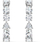 Vathë për femra Swarovski Tennis Deluxe, të argjendtë