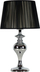 Lampë tavoline Gillenia, 1x60W, sokëll E27, e zezë