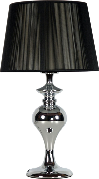 Lampë tavoline Gillenia, 1x60W, sokëll E27, e zezë