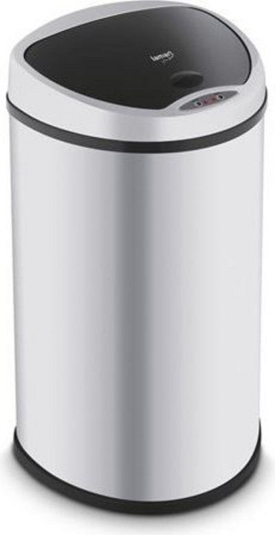 Shportë mbeturinash me sensor Lamart LT8045, 58 l, e argjendtë / zezë