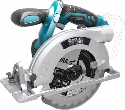 Sharrë rrethore me bateri Dedra DED7022, 18V, teh 165 mm, blu
