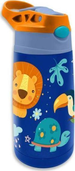 Shishe termike çeliku Kids Euroswan Jungle KL11258, 400 ml, blu