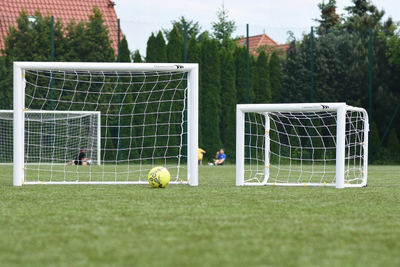 Portë futbolli MINI PRO, alumini, 120 x 80 cm, e bardhë