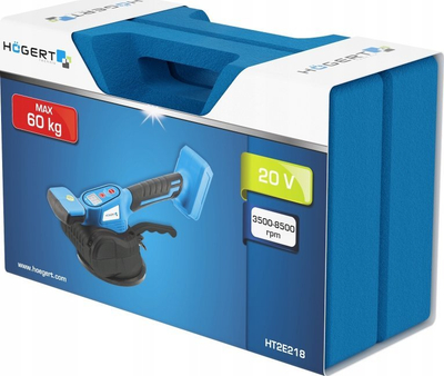 Pajisje ngritëse me vakum Högert HT2E218, me bateri 20V, mban deri 60 kg, blu me të zezë