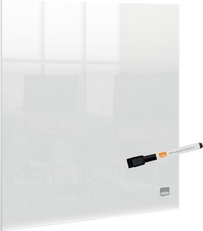 Tabelë akrilike transparente Nobo Mini, për mur ose tavolinë, e tejdukshme