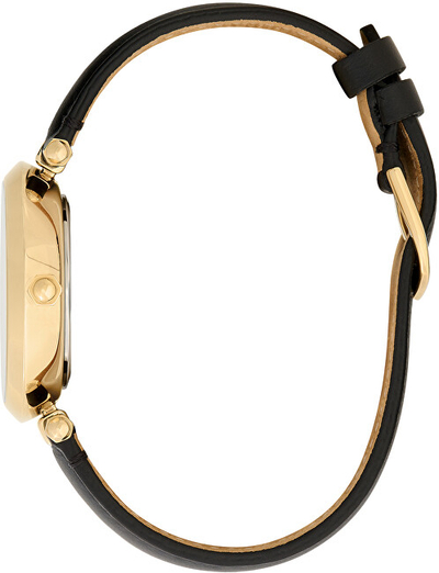 Orë dore për femra Olivia Burton T-Bar 24000064, e zezë/e artë