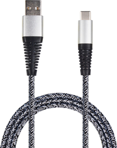 Кабел USB 2GO 795953, USB C во USB B, 1 m, USB 3.2 Gen 1, сребрен