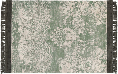 Tapet AKARSU Viscose Area Rug, 160 x 230 cm, jeshile me bezhë