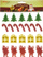 Ngjitëse zbukuruese Brewis Foam Glitter Christmas Mix X22, 22 copë, shumëngjyrëshe