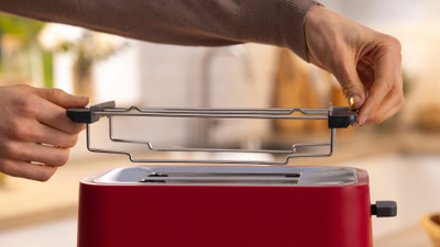 Toaster Bosch MyMoment TAT3M124, 950W, 2 feta, i kuq