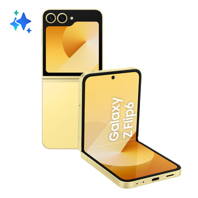 Телефон Samsung Galaxy Z Flip6, 6.7\", 256GB, 5G, жолт