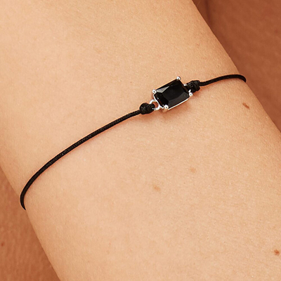 Byzylyk për femra Brosway Fancy Mystery Black FFB108, i argjendtë/ i zi