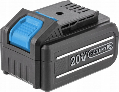 Bateri për vegla Högert HT2E211, 20V, 4.0Ah, e zezë