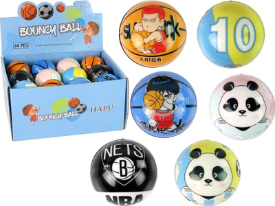 Top i butë për bebe, 7 cm, me ngjyra dhe figura