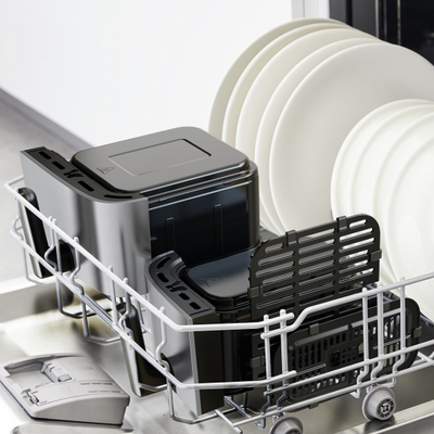 Fritezë me ajër Tefal DualEasy Grill EY905D, 6.5L, 1700W, e zezë
