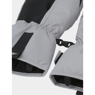 Ски ракавици за мажи 4F AFGLM149, Thinsulate, NeoDry, светло сива