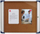 Vitrinë e brendshme Nobo Indoor Display Case 1902562, 6 x A4, tapet, argjendtë