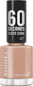 Llaku për thonj Rimmel 60 Seconds Super Shine, 8ml, 110 Peach Nougat